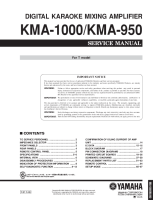 Yamaha KMA-950 - Service Manual 